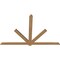 Ekena Millwork Kennewick Timber Gable Bracket, Western Red Cedar, 108"W x 72"H x 1 1/2"D x 5 1/2"F, 16/12 Pitch GBW108X72X0206KEN00SWR - alternate 3